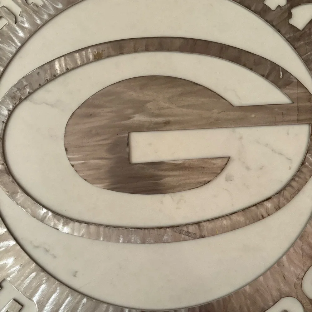 Handmade GREEN BAY Packers Metal Wall Art Sign NFL Football Home Decor‎ 16x17